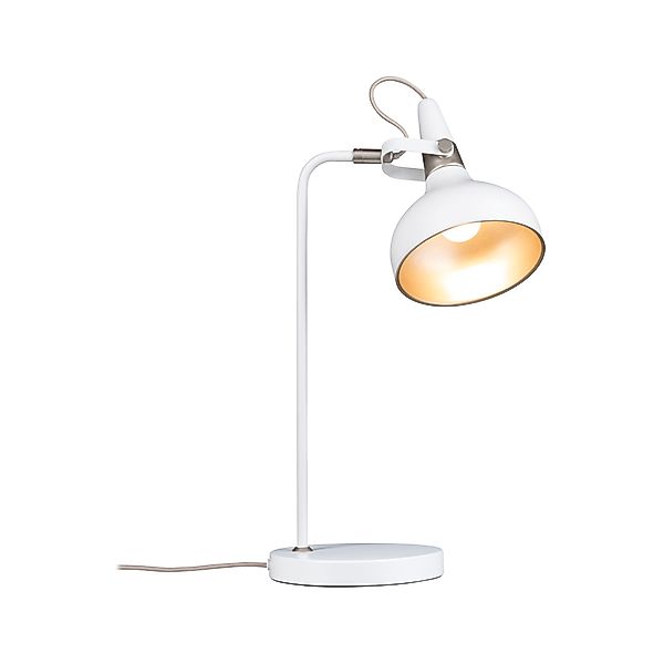 Paulmann "Tischleuchte Juna E14 max. 20W Weiß matt, Champagner Metall" günstig online kaufen