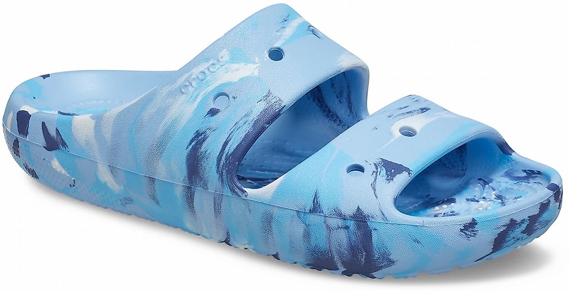 Crocs Classic Marbled Sandal Pantolette mit Tieffußbett günstig online kaufen