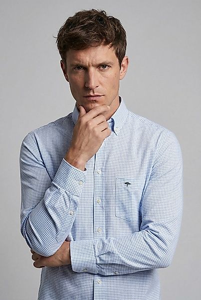 FYNCH-HATTON Langarmhemd normale Passform, aus Baumwolle, mit Brusttasche günstig online kaufen