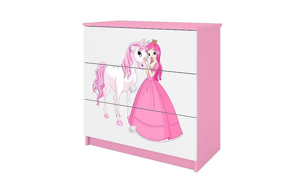 Kommode  Prinzessin und Pferd ¦ rosa/pink ¦ Maße (cm): B: 81 H: 80,5 Kommod günstig online kaufen