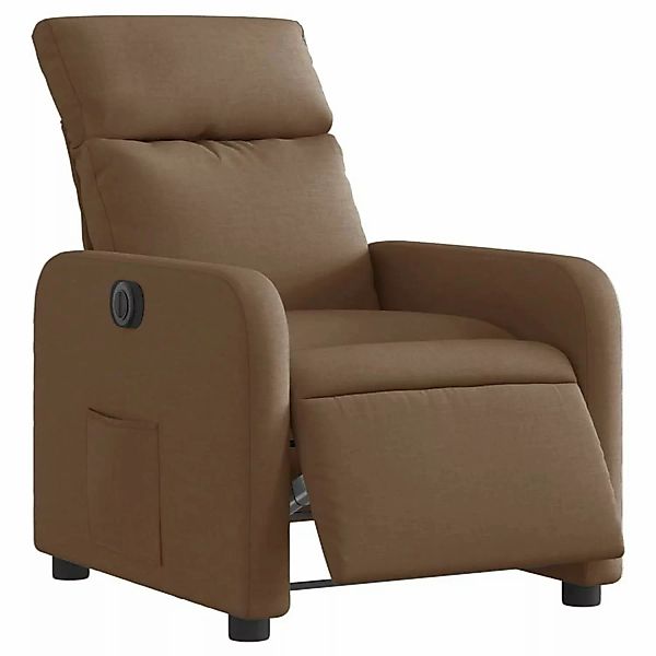 vidaXL Sessel Relaxsessel Elektrisch Braun Stoff günstig online kaufen