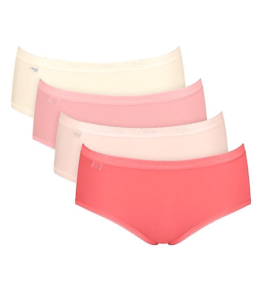 sloggi Midislip "Basic+" 4er Pack, weiche Nähte, bequem, feminin günstig online kaufen