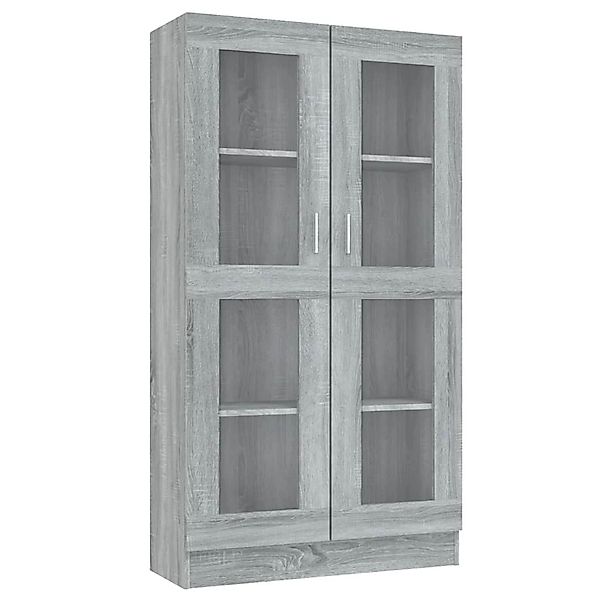 VidaXL Vitrinenschrank Grau Sonoma 82,5x30,5x150 cm Holzwerkstoff günstig online kaufen