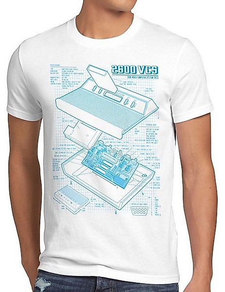 style3 T-Shirt VCS 2600 Heimcomputer Blaupause classic gamer günstig online kaufen