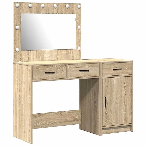 vidaXL Schminktisch mit Tür 2-Tlg Braun 40 x 41 x 75 cm Holzwerkstoff 33342 günstig online kaufen