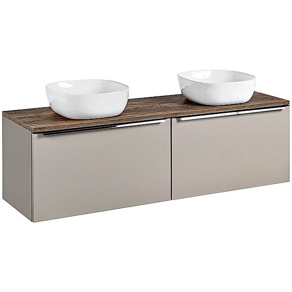 Lomadox Waschtisch PUEBLA-56-TAUPE, Vintage Eiche 2 günstig online kaufen