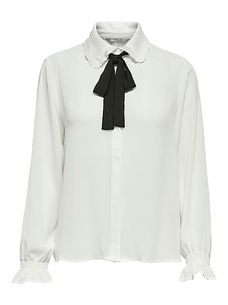 ONLY Plissee Hemd Damen White günstig online kaufen