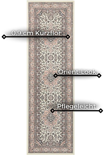 HANSE Home Teppich "Parun Täbriz" rechteckig 9 mm Höhe Kurzflor, Orient, Lä günstig online kaufen