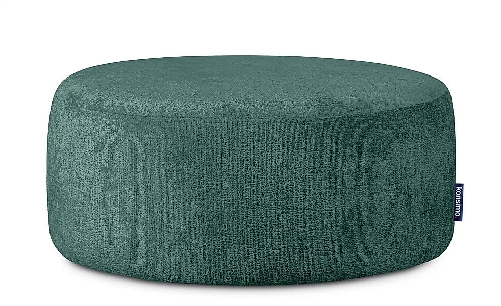 KONSIMO Hocker  Raggi ¦ blau ¦ Maße (cm): B: 80 H: 36  Ø: 80 Polstermöbel > günstig online kaufen