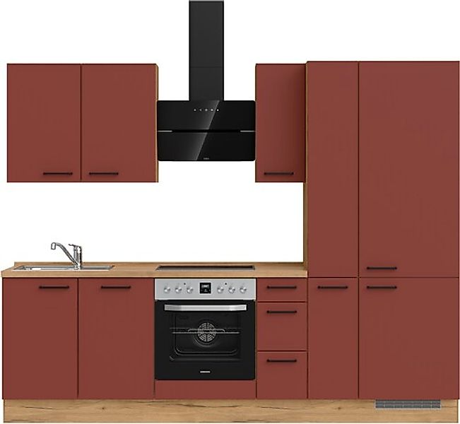 nobilia® Küchenzeile »"Easytouch II"« vormontiert, Ausrichtung wählbar, Bre günstig online kaufen