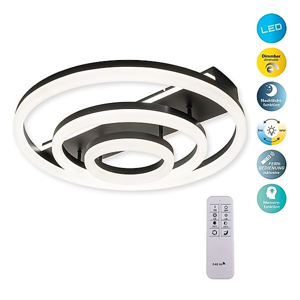 näve LED Deckenleuchte »CIRCULO« 2 Stk. Kaltweiß   Neutralweiß   Warmweiß D günstig online kaufen