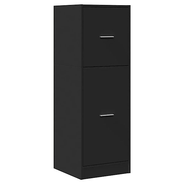 vidaXL Apothekerschrank Schwarz 40x41x118 cm Holzwerkstoff 855197 günstig online kaufen