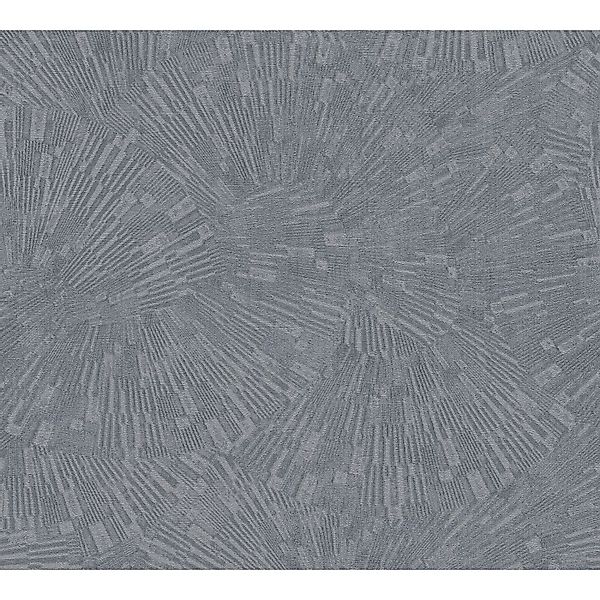 Bricoflor Vlies Mustertapete In Grau Art Déco Tapete Ideal Für Wohnzimmer U günstig online kaufen