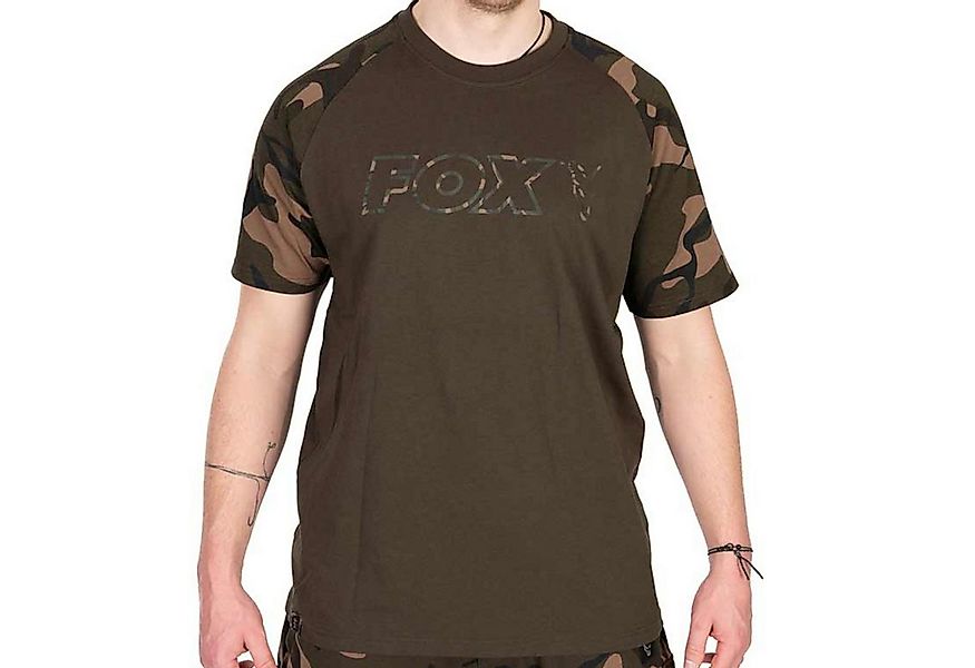 FOX International T-Shirt Fox khaki / Camo Outline T-Shirt - Angelshirt günstig online kaufen