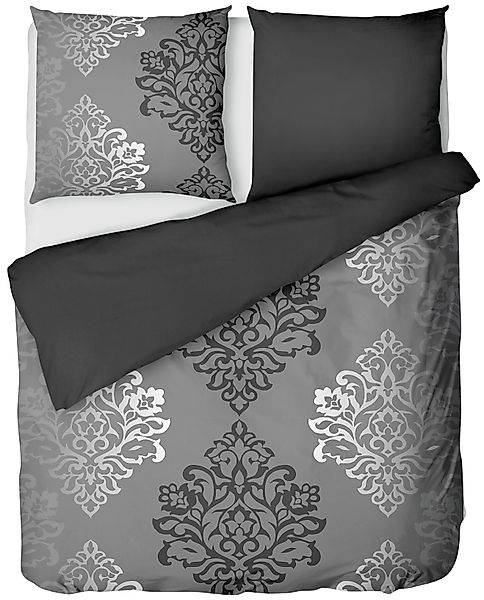 LINKHOFF Wendebettwäsche Biber Bettwäsche 135x200 Grau günstig online kaufen