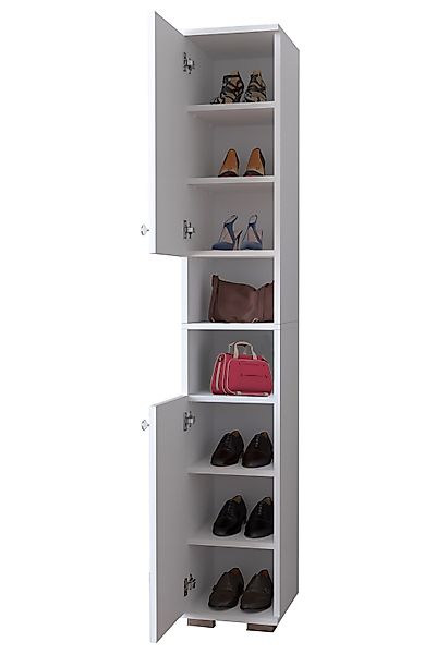VCM Schuhschrank Holz schmaler Schuhschrank Dielenmöbel günstig online kaufen
