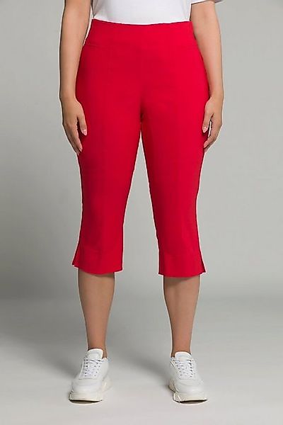 Ulla Popken Funktionshose Bengalin-Capri hochelastisch knitterarm Gummibund günstig online kaufen