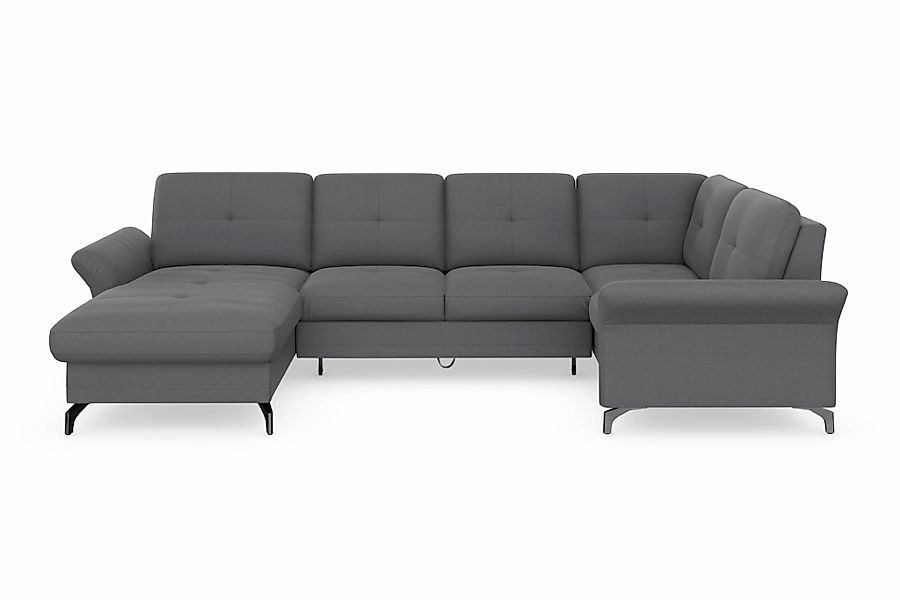 Home affaire Wohnlandschaft "Calando U-Form" wahlweise mit Bettfunktion, Be günstig online kaufen