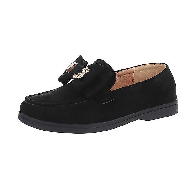 Ital-Design Damen Mokassins Freizeit Slipper (87118041) Blockabsatz Mokassi günstig online kaufen