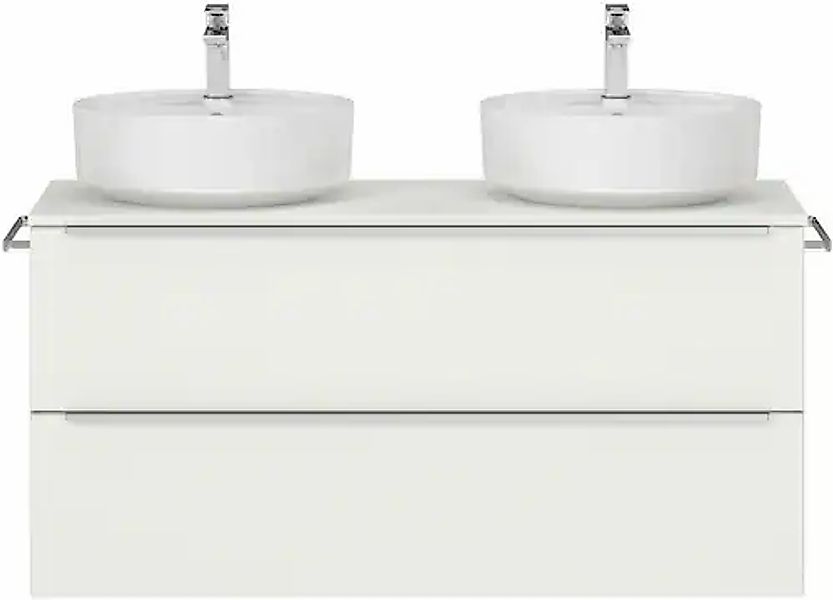 nobilia® Waschtisch-Set »Alvene« mit Doppelwaschplatz, vormontiert, mit Sof günstig online kaufen