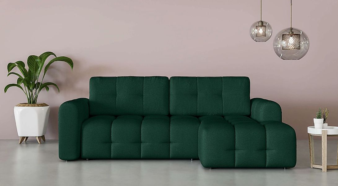 INOSIGN Ecksofa "Manilla, wahlweise mit Bettfunktion, B/T/H 265/170/91 cm", günstig online kaufen