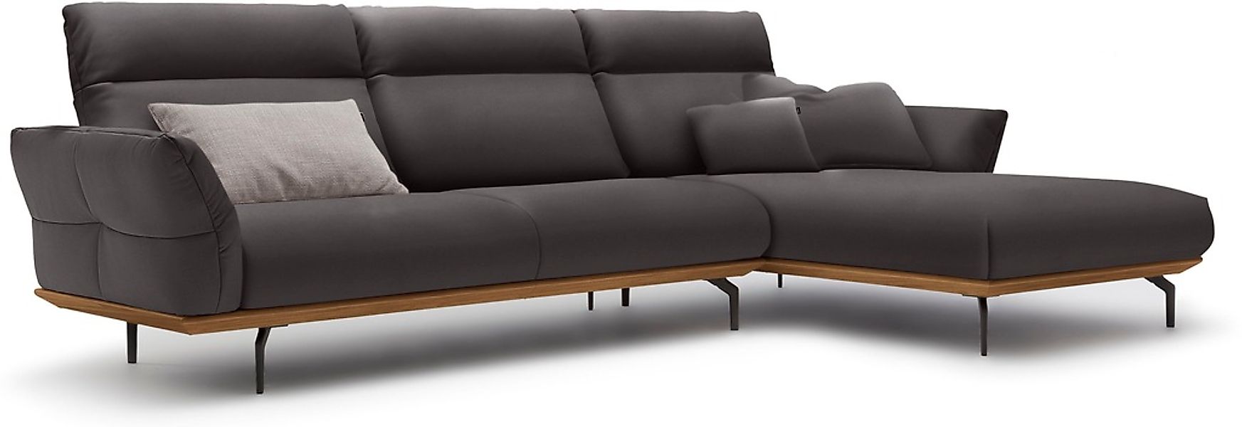 Creation BY ROLF BENZ Ecksofa "CR.460" Sockel in Nussbaum, Winkelfüße in Um günstig online kaufen