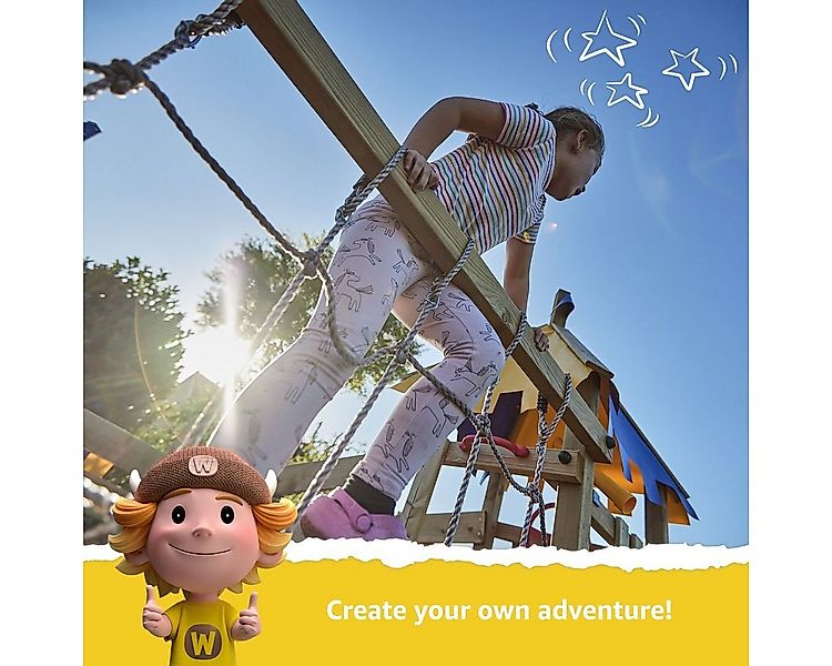 Wickey Schaukelkombination Seilbahn Para für Kinder, Gartenseilbahn, Outdoo günstig online kaufen