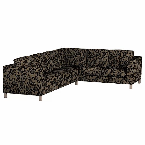 Bezug für Karlanda Sofa Ecke links, beige-schwarz, 36cm x 30cm x 50cm, Livi günstig online kaufen