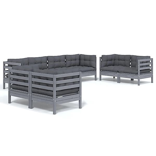 vidaXL 8-tlg Garten-Lounge-Set mit Kissen Kiefer Massivholz Modell 133 günstig online kaufen