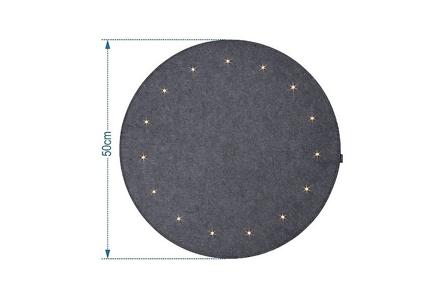 Maity Teppich LED Filzunterlage / Weihnachtsbaum Unterlage Rund Christbaum günstig online kaufen