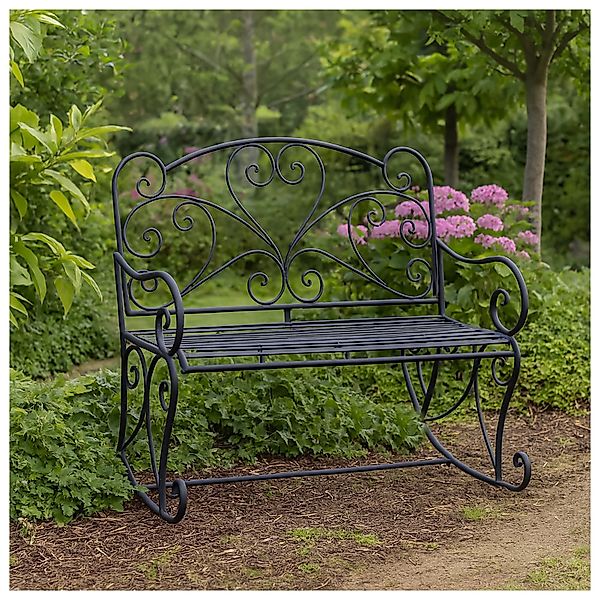 HTI-Living Gartenbank Nostalgische Metallbank Schaukelbank Curly günstig online kaufen