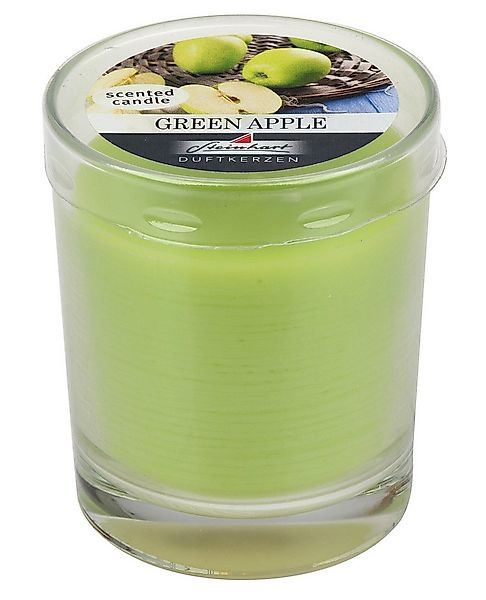 Steinhart Kerzen Duftkerze Duftkerze im Glas Green Apple 79/65 mm, ca. 26 h günstig online kaufen
