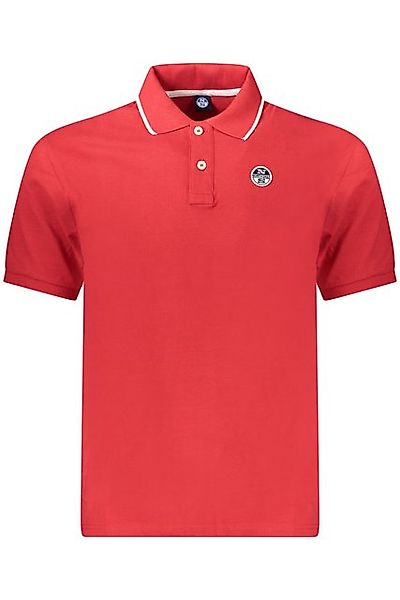 North Sails Poloshirt Herren Kurzarm-Polohemd Rot mit Kontrastdetails und günstig online kaufen