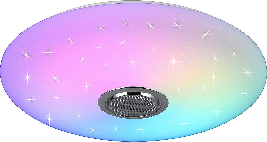 Reality Leuchten LED Deckenleuchte MUSICA, LED Deckenlampe mit Bluetooth La günstig online kaufen