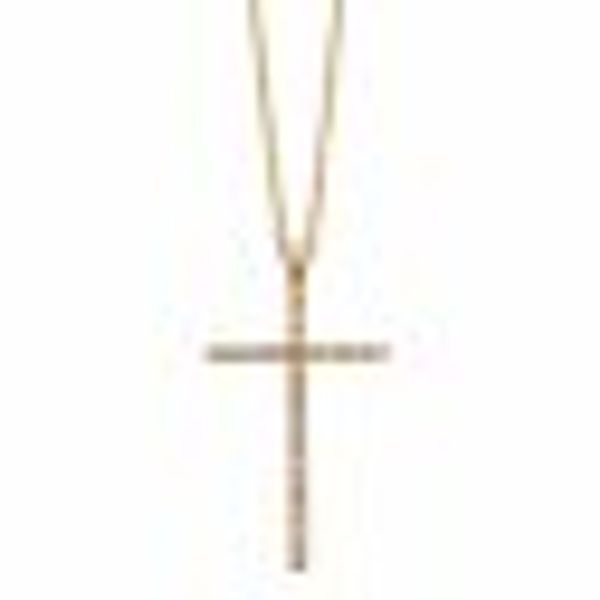 Anhänger mit Kette 925/- Sterling Silber rotvergoldet mit Anhänger Kreuz günstig online kaufen