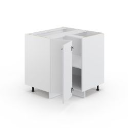 Vicco Eckunterschrank Fame-Line, Weiß Hochglanz/Weiß, 80.5 günstig online kaufen
