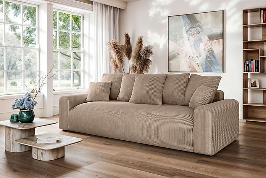 Home affaire Big-Sofa »LAKESIDE klein 3-Sitzer Schlafsofa mit Bettkasten, B günstig online kaufen