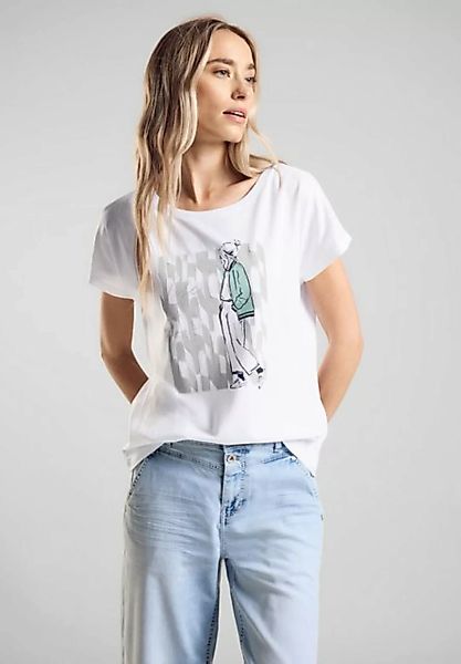 STREET ONE T-Shirt lady partprint shirt günstig online kaufen