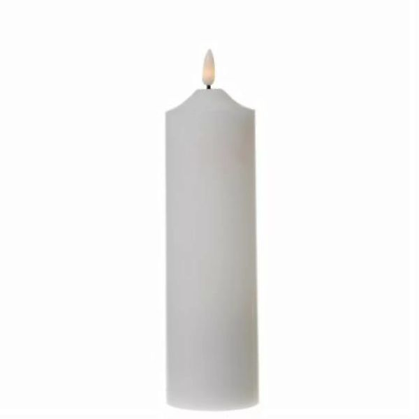 MARELIDA LED Kerze Echtwachs flackernd H: 22,5cm weiß günstig online kaufen