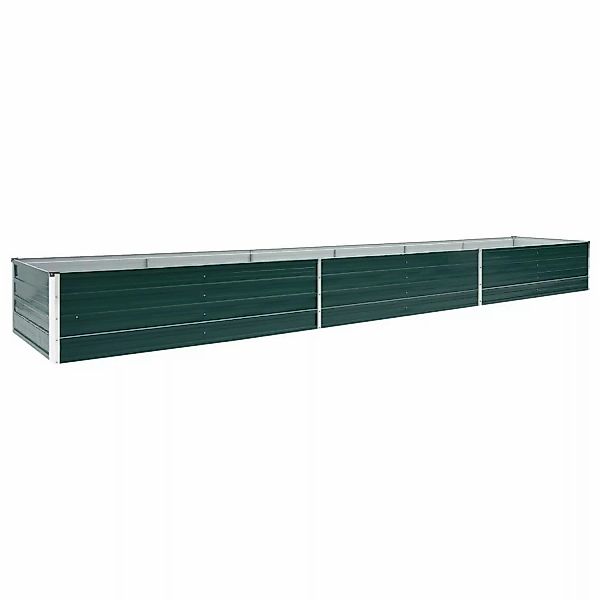 vidaXL Garten-Hochbeet Stahl 480x80x45 cm Grün 661679 günstig online kaufen