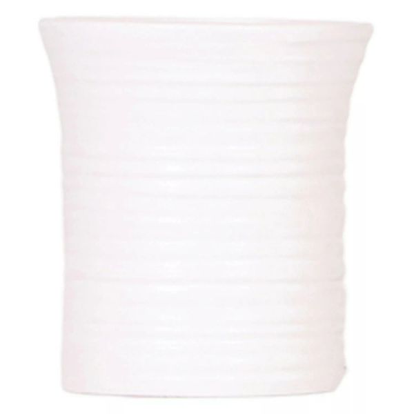 Keramik-Übertopf Furrow Ø 9 cm x 10 cm Weiß günstig online kaufen