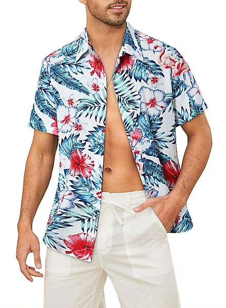 JMIERR Hawaiihemd Männer Funky Hawaiihemd Herren günstig online kaufen