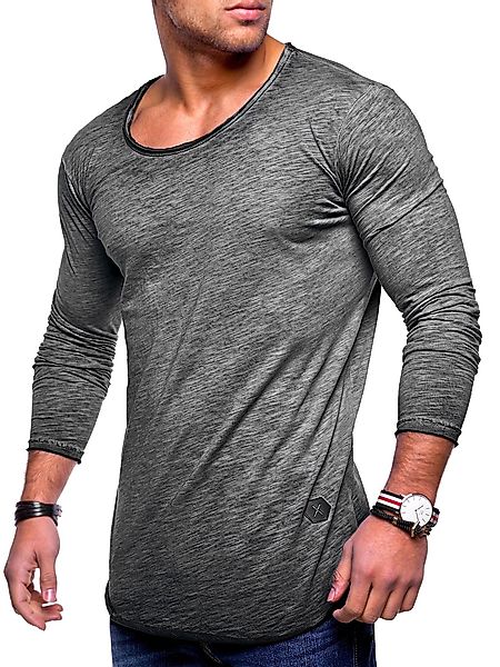 behype Langarmshirt "Dust L/S" mit weitem Halsausschnitt günstig online kaufen