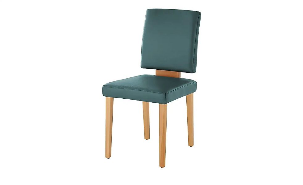 Leder-Polsterstuhl  Canto III ¦ blau ¦ Maße (cm): B: 47 H: 93 T: 63.0 Stühl günstig online kaufen