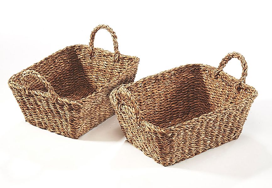 Kobolo Aufbewahrungskorb Regalkorbset aus Seegras - günstig online kaufen