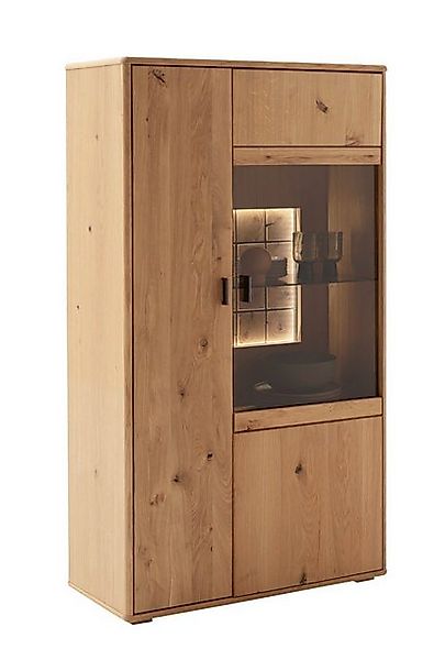 MCA furniture Vitrine Highboard Freeport 1, Ast-/ Balkeneiche, LED Beleucht günstig online kaufen