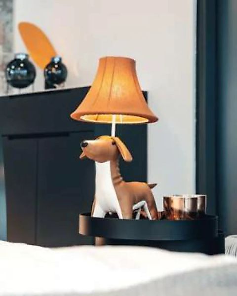 Tischlampe Braun Hund 48 cm Kinderzimmer Wohnzimmer günstig online kaufen