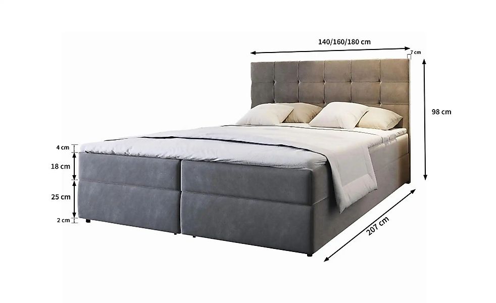 Masseno Boxbett GLOS 160x200 cm mit günstig online kaufen
