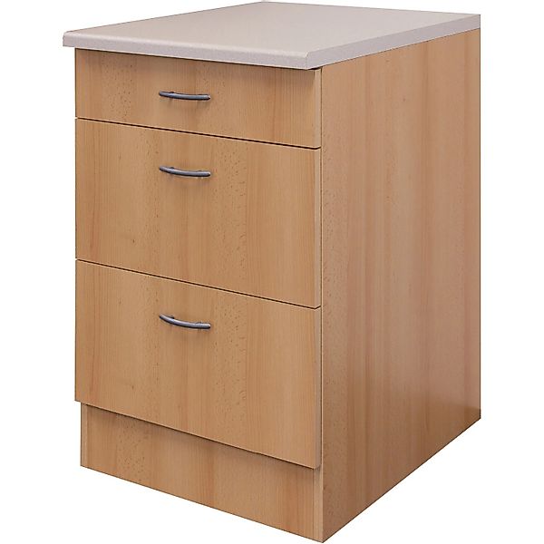 Flex-Well Classic Küchen-Auszugsunterschrank Nano 60 cm Buche günstig online kaufen