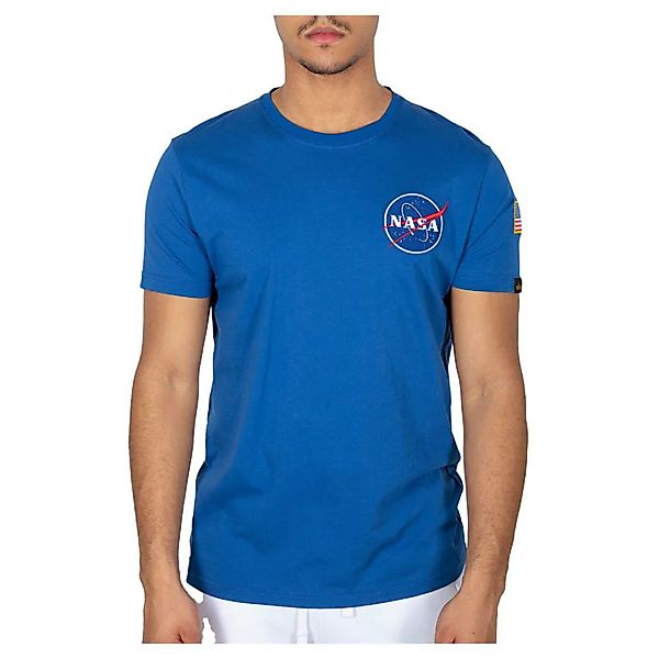 Alpha Industries Space Shuttle Kurzärmeliges T-shirt 2XL Nasa Blue günstig online kaufen